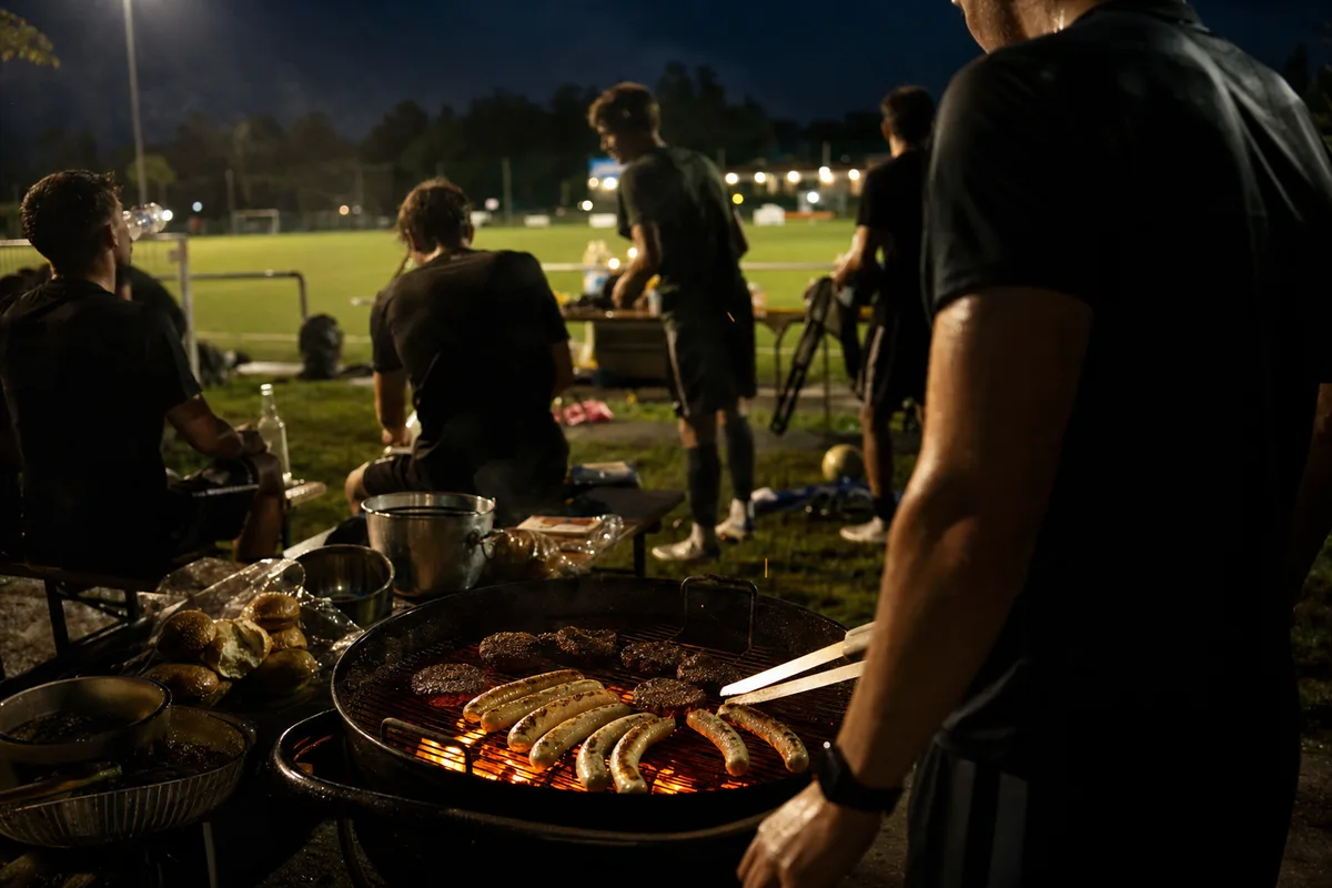 Grillabend zum Saisonabschluss: der letzte Spieltag geht durch den Magen