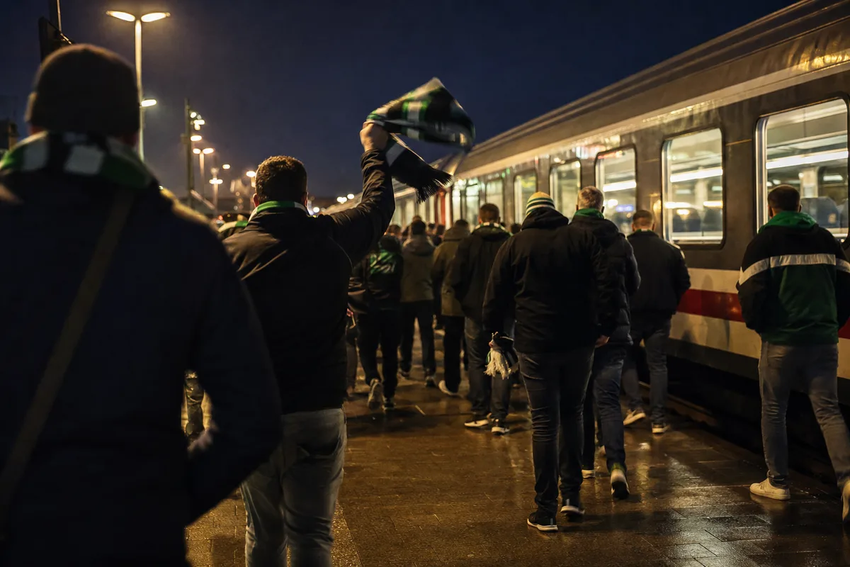 Mit der Bahn zum Derby: ein Fanclub unterwegs auf Schienen